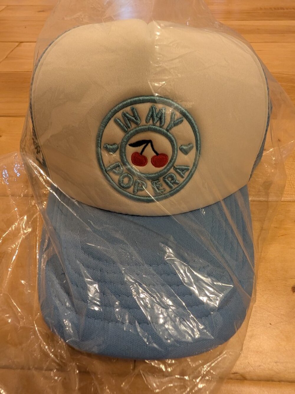 Simply Pop cherry trucker hat. NEW in bag. SO cute! Baseball style, adjustable.